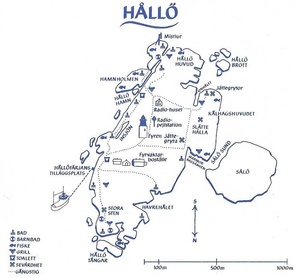 Karta över Hållö