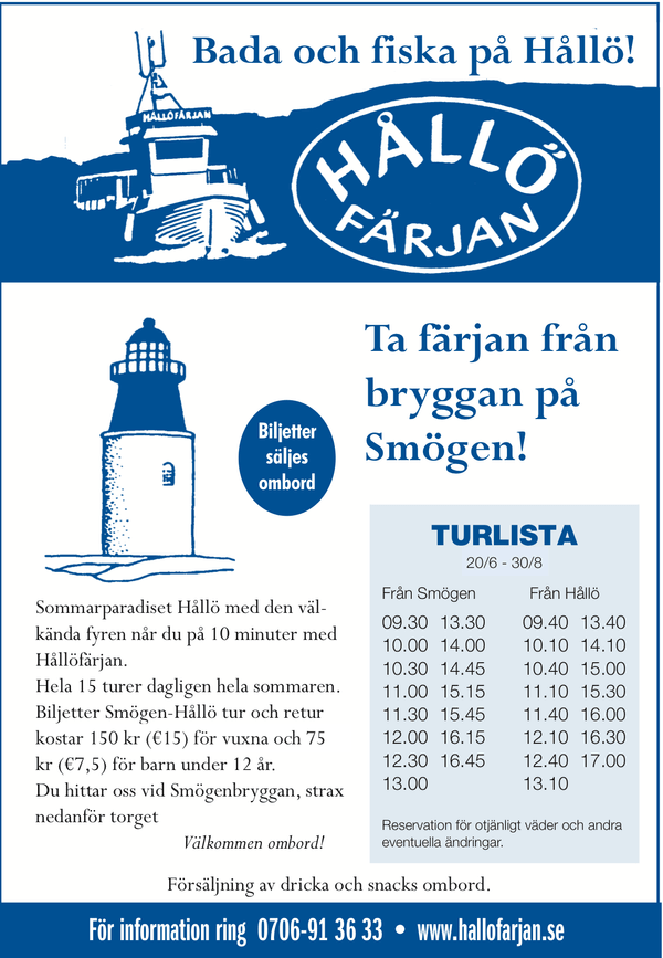 Hållöfärjans affisch 2026